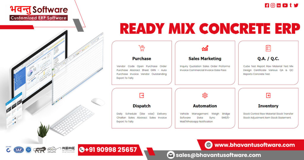 Ready Mix Concrete ERP in Odisha - Bhavantu Software
