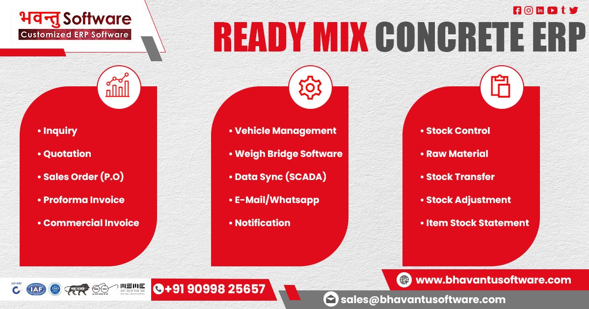 Ready Mix Concrete ERP Software in Jharkhand