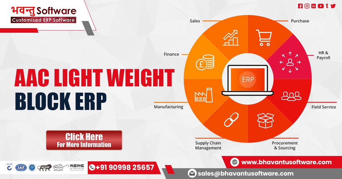 AAC Light Weight Block ERP Software in Lucknow