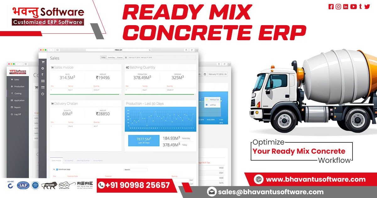 Ready Mix Concrete ERP Software in Bengaluru