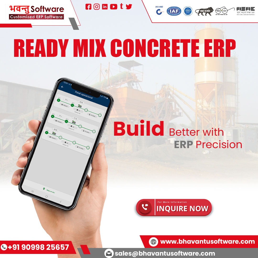 Ready Mix Concrete ERP Software in Bihar - Bhavantu Software
