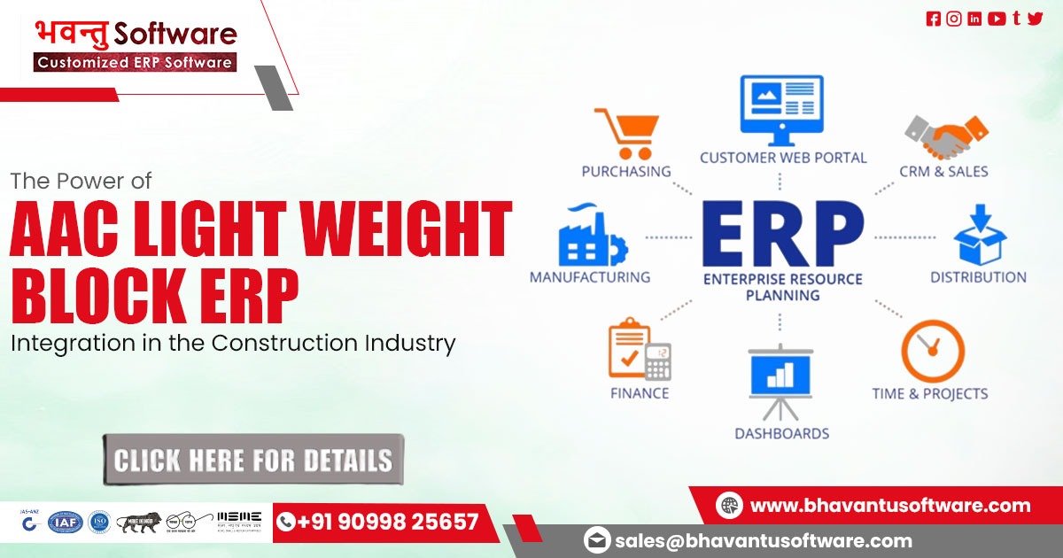 AAC Lightweight Block ERP Software in Jabalpur