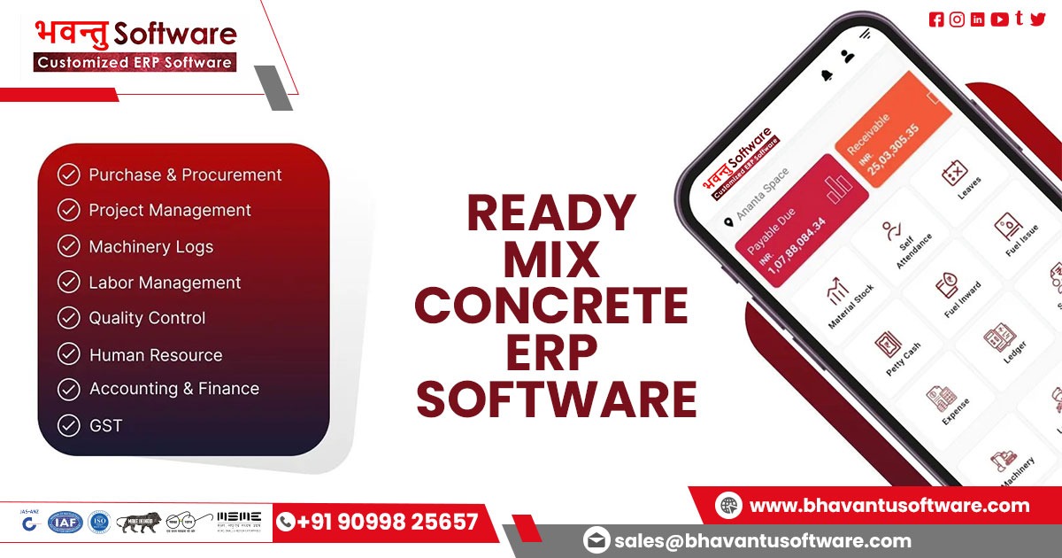 Ready Mix Concrete ERP Software in Rajkot