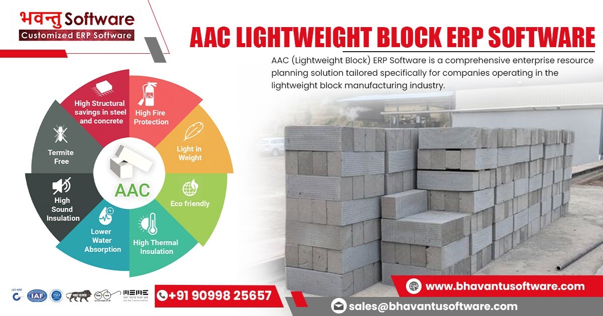 AAC Light Weight Block ERP Software in Hyderabad