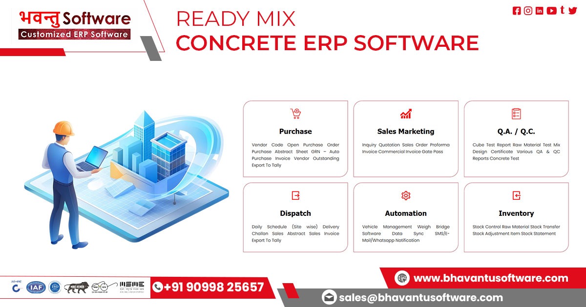 Bhavantu ERP Software for Ready Mix Concrete Business - Bhavantu Software
