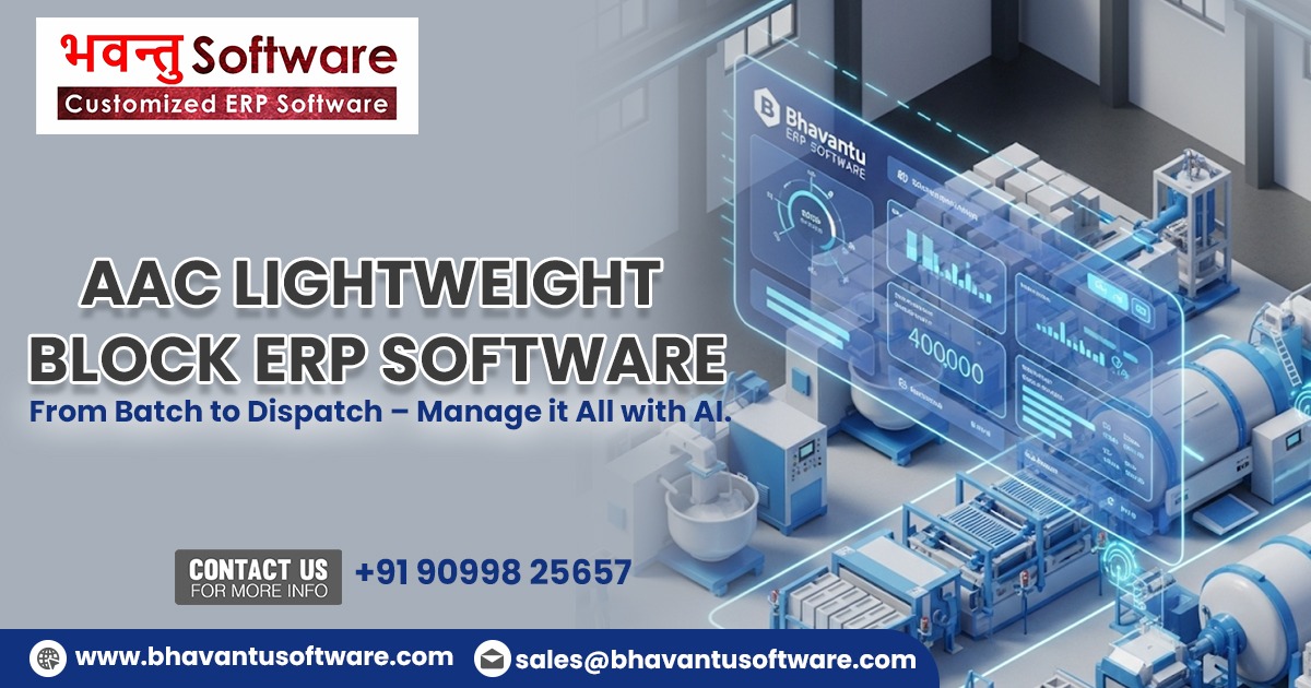 AAC Block Production Management ERP Software