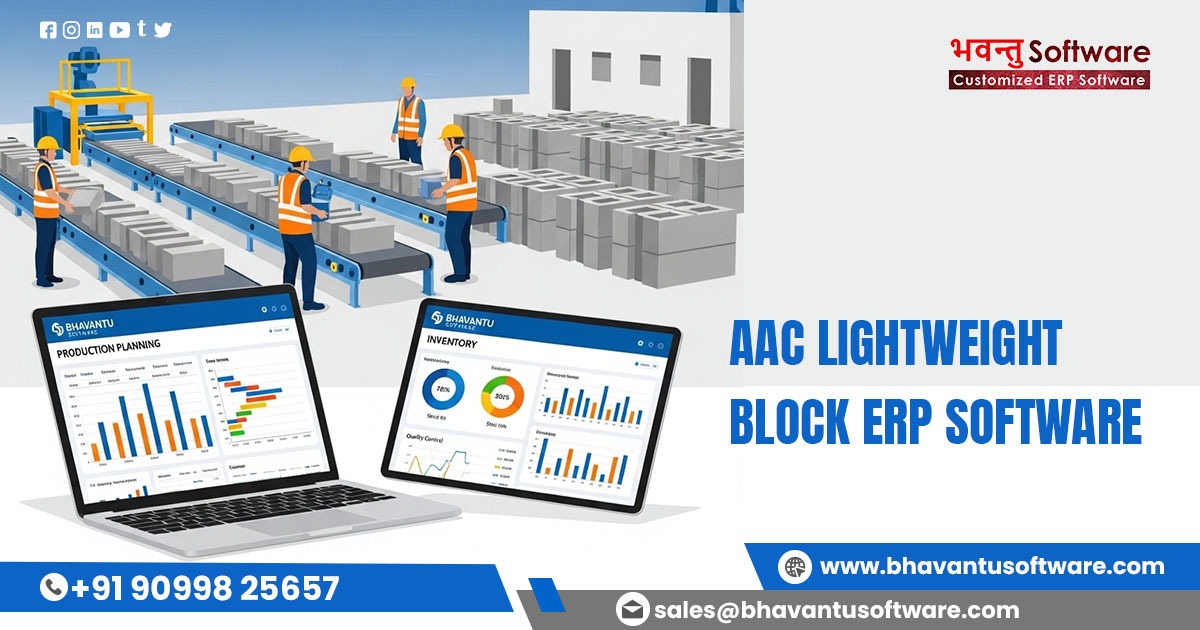 AI-integrated AAC Lightweight Block ERP software