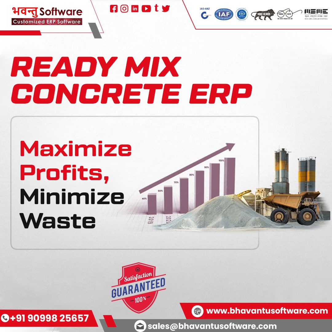 Ready Mix Concrete ERP Software in Kochi - Bhavantu Software