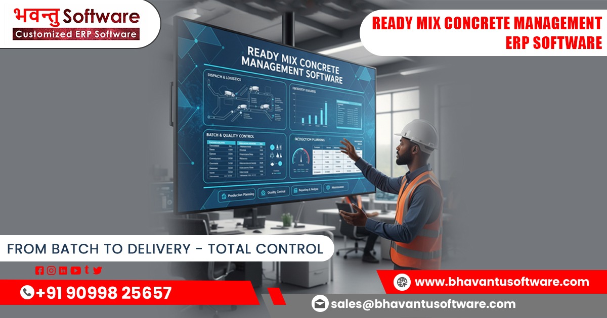 ERP Software for Concrete Ready Mix Manufacturing Industry