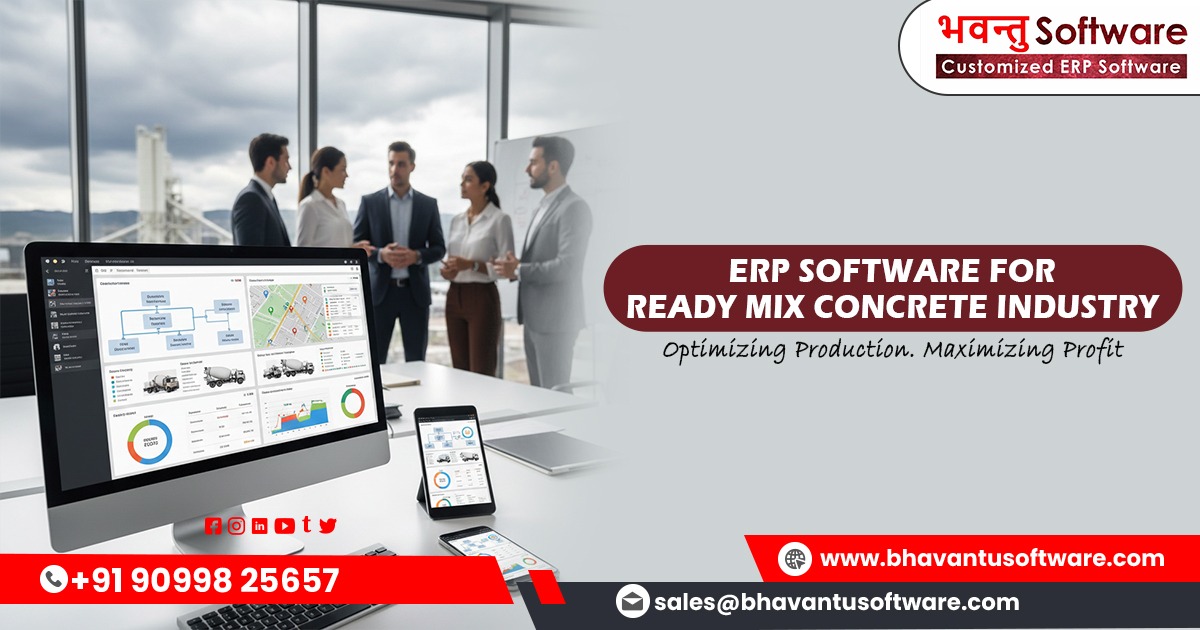 End-to-end ERP Solution for RMC Plant Operations