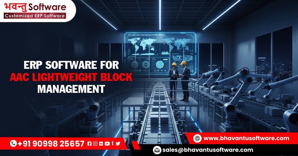 ERP Software for Small and Medium AAC Block Manufacturing Units