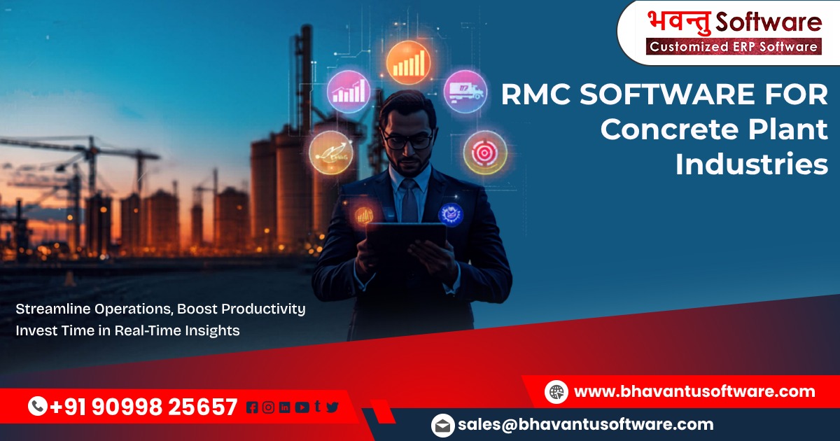 Buy RMC ERP Software for Concrete Plant Industries