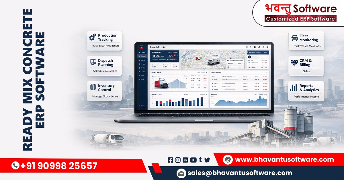 How RMC ERP Software Optimizes Concrete Plant Efficiency