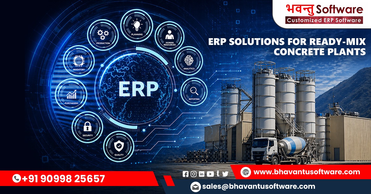 ERP Software for Concrete Ready Mix Manufacturing Industries