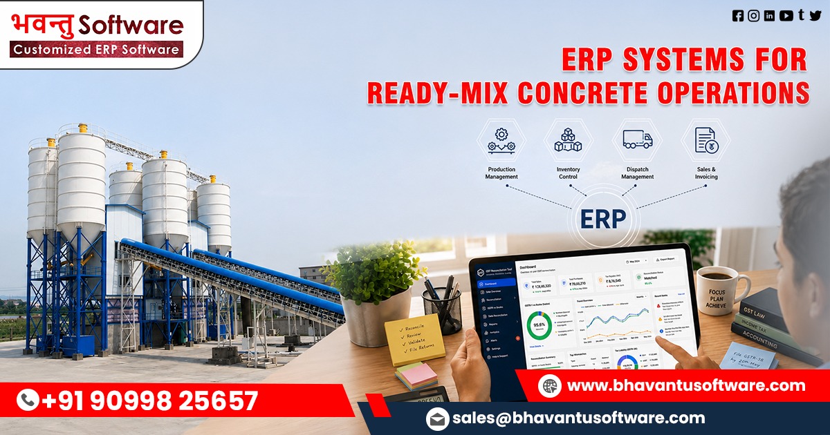 ERP Software for Ready Mix Concrete Manufacturer and Supplier