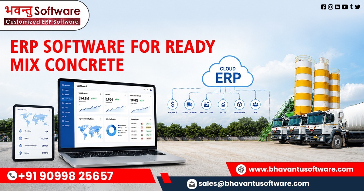 Smart ERP Solution for Ready Mix Concrete Business Management