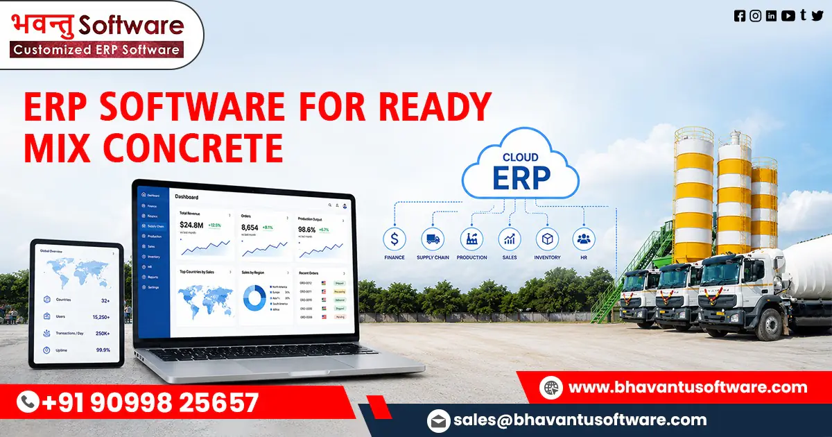 Smart ERP Solution for Ready Mix Concrete Business Management