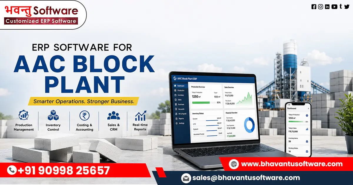 Cloud Based AI ERP Software for AAC Block Manufacturer