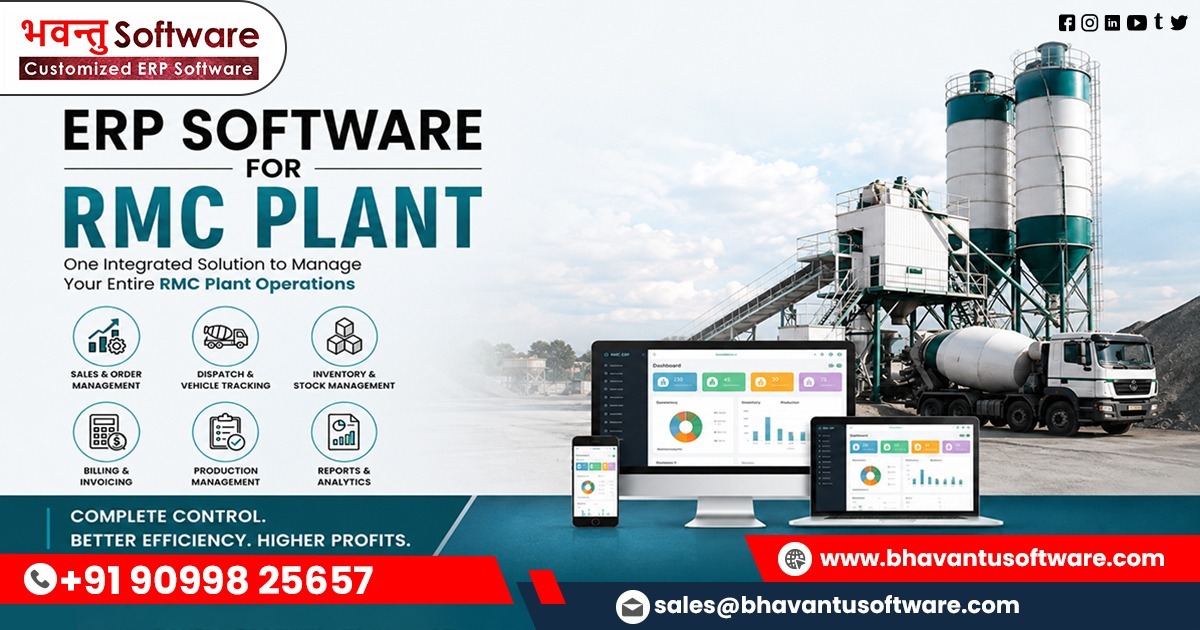 Integrated ERP Software for Ready Mix Concrete Companies