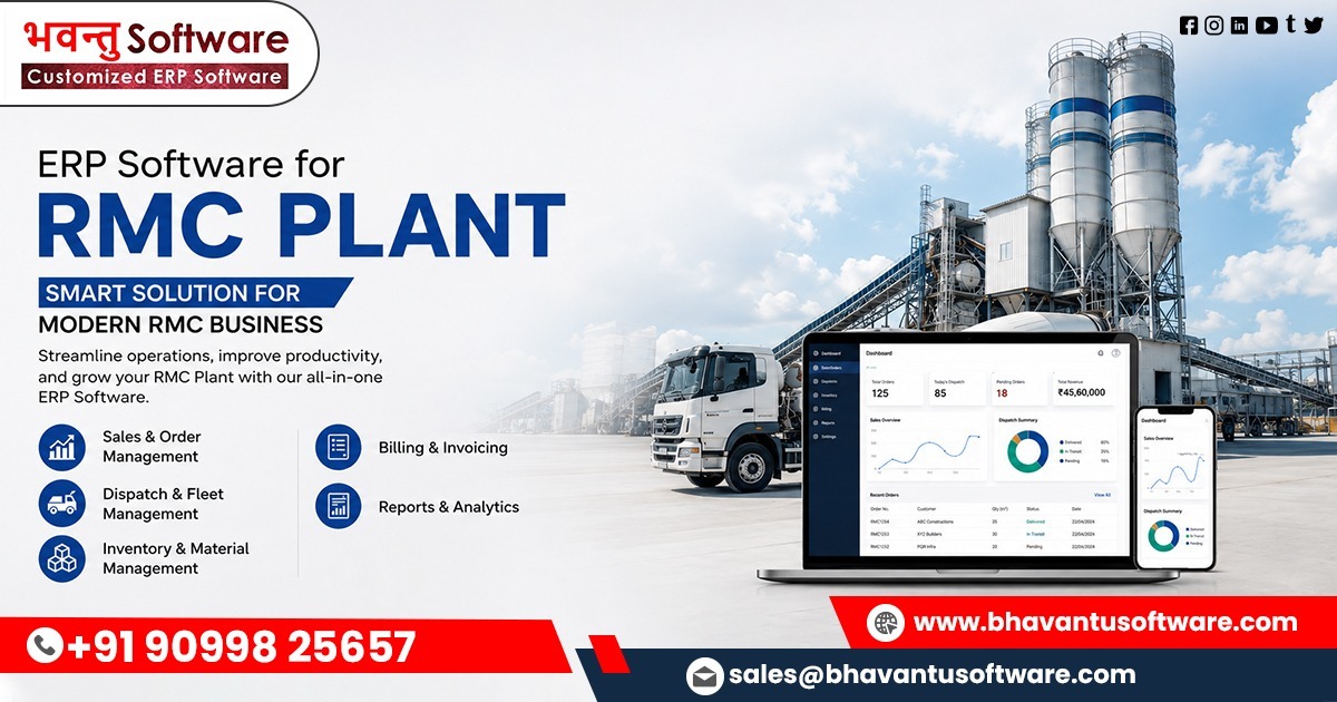 Best Ready-Mix Concrete ERP Software | Bhavantu Software