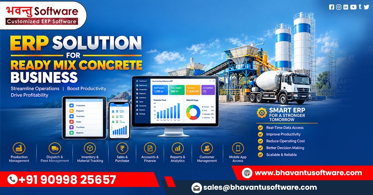 Ready Mix Concrete ERP Software